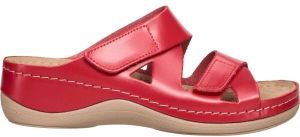 LEONS MAJA Dámske šľapky, červená, veľkosť