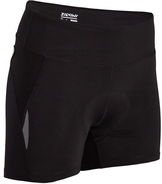 SILVINI MERANA Dámske cyklistické šortky s cyklovložkou, černá, veľkosť