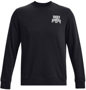 Under Armour RIVAL TERRY GRAPHIC CREW Pánska mikina, čierna, veľkosť XXXL