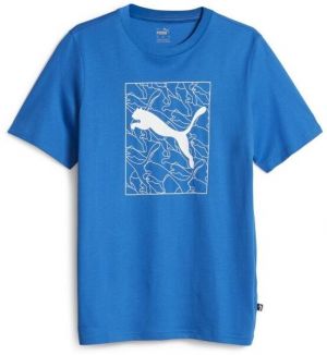 Puma GRAPHICS CAT TEE Pánske tričko, modrá, veľkosť
