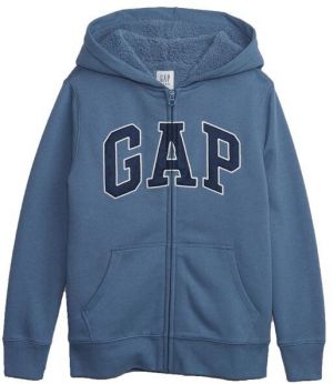 GAP INSULATED FULLZIP LOGO Chlapčenská mikina, modrá, veľkosť