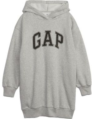 GAP LOGO Dievčenské šaty, sivá, veľkosť