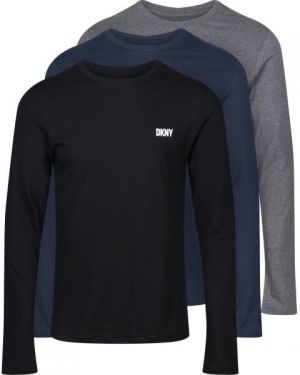 DKNY WARRIOR Pánske tričko s dlhým rukávom, čierna, veľkosť