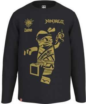 LEGO® kidswear T-SHIRT L/S Chlapčenské  tričko s dlhým rukávom, čierna, veľkosť