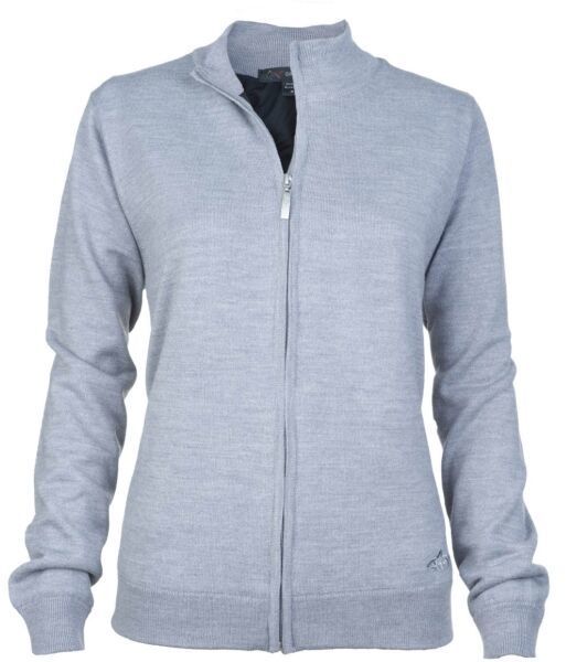 GREGNORMAN MERINO (50:50) LINED FULL-ZIP Dámsky sveter, sivá, veľkosť