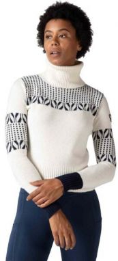 Rossignol VINTAGE TN KNIT W Dámsky úpletový sveter, biela, veľkosť