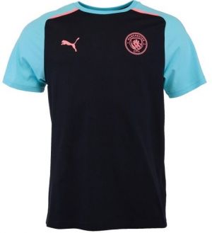 Puma MCFC CASUALS Pánske futbalové tričko, čierna, veľkosť