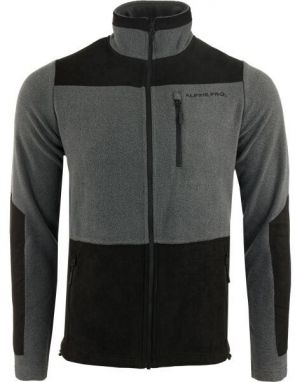 ALPINE PRO CLEW Pánska mikina, tmavo sivá, veľkosť