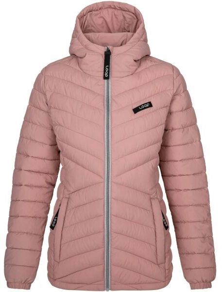 LOAP JESTA Dámska bunda, ružová, veľkosť
