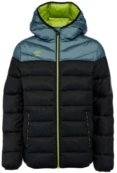 Umbro NATS Detská ľahká prešívaná bunda, čierna, veľkosť 164-170