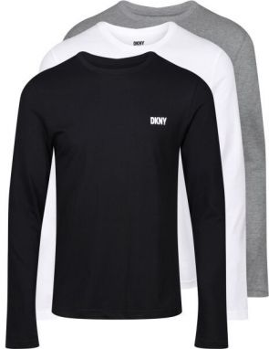 DKNY WARRIOR Pánske tričko s dlhým rukávom, čierna, veľkosť