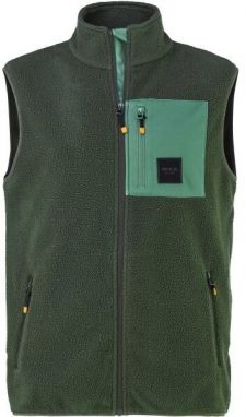 Bula BASECAMP Pánska flísová vesta, zelená, veľkosť
