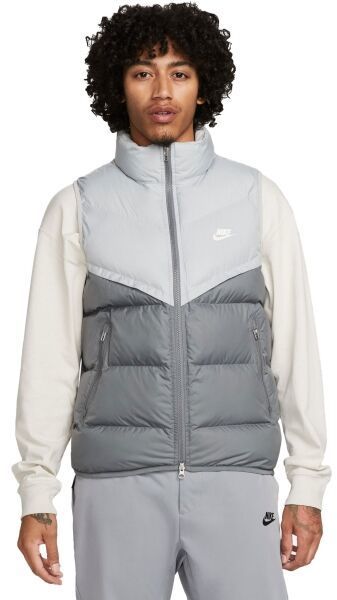 Nike STORM-FIT WINDRUNNER Pánska vesta, sivá, veľkosť