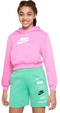 Nike SPORTSWEAR CLUB FLEECE Dievčenská mikina, ružová, veľkosť