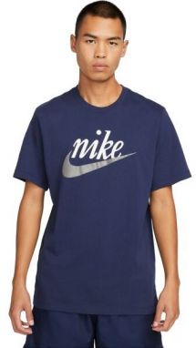 Nike SPORTSWEAR Pánske tričko, tmavo modrá, veľkosť