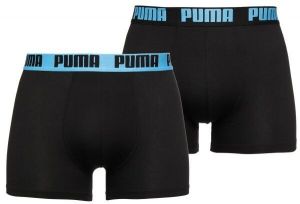 Puma BASIC BOXER 2P Pánske boxerky, čierna, veľkosť