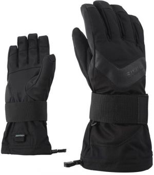 Ziener MILAN AS® Pánske snowboardové rukavice, čierna, veľkosť