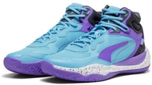 Puma PLAYMAKER PRO MID Pánska basketbalová obuv, svetlomodrá, veľkosť 48