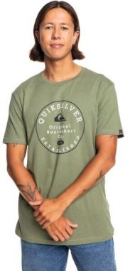 Quiksilver CIRCLE TRIM Pánske tričko, biela, veľkosť