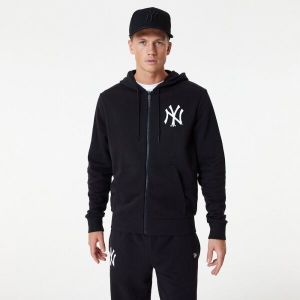 New Era MLB ESSENTIALS FZ HOODY NEYYAN Pánska mikina, čierna, veľkosť