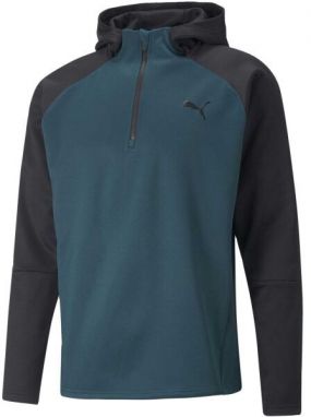 Puma TRAIN OFF SEASON PWRFLEECE HOODIE Pánska mikina, tmavo modrá, veľkosť