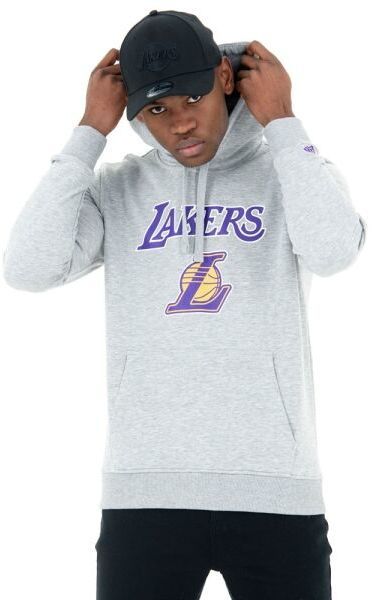 New Era NOS NBA REGULAR HOODY LOSLAK Pánska mikina, sivá, veľkosť