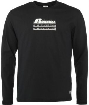 Russell Athletic LONG SLEEVE TEE SHIRT M Pánske tričko, čierna, veľkosť