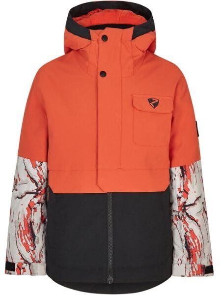 Ziener AWED Chlapčenská lyžiarska/snowboardová bunda, oranžová, veľkosť