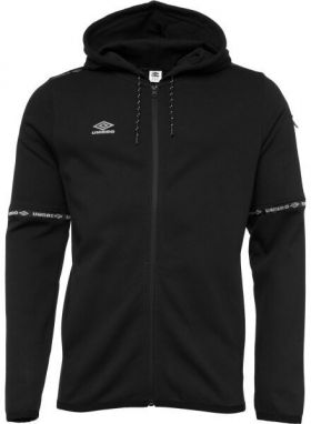 Umbro TECH FZ HOODIE Pánska športová mikina, čierna, veľkosť