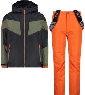 CMP KID SET JACKET AND PANT Chlapčenský lyžiarsky komplet, oranžová, veľkosť