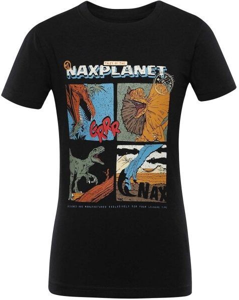 NAX ZALDO Detské tričko, čierna, veľkosť 116-122