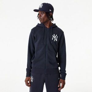 New Era MLB ESSENTIALS FZ HOODY NEYYAN Pánska mikina, tmavo modrá, veľkosť