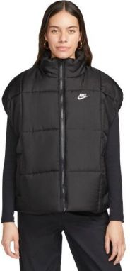 Nike SPORTSWEAR CLASSIC PUFFER Dámska vesta, čierna, veľkosť
