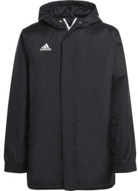 adidas ENTRADA 22 STADIUM JACKET Juniorská futbalová bunda, čierna, veľkosť