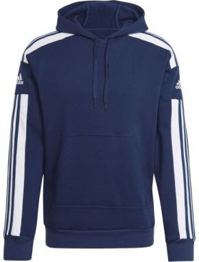 adidas SQ21 SW HOOD Pánska futbalová mikina, tmavo modrá, veľkosť