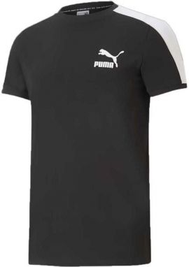 Puma ICONIC T7 TEE Pánske tričko, čierna, veľkosť