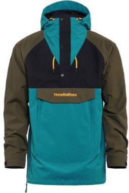 Horsefeathers SPENCER Pánska lyžiarska/snowboardová bunda, tyrkysová, veľkosť