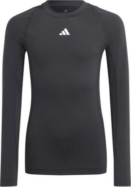 adidas TECHFIT LONG SLEEVE TEE Pánske tričko, čierna, veľkosť