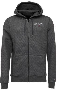 Tommy Hilfiger ORIGINAL-HWK QUILTED Pánska mikina, tmavo sivá, veľkosť