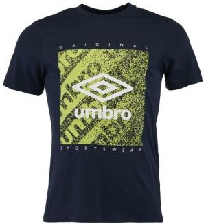 Umbro FW GRAIN GRAPHIC TEE Pánske tričko, tmavo modrá, veľkosť