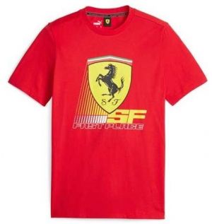 Puma FERRARI RACE Pánske tričko, červená, veľkosť