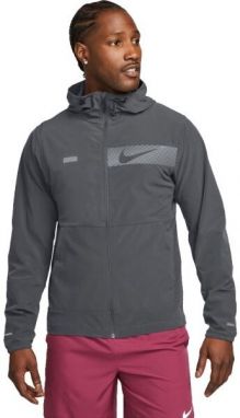 Nike UNLIMITED Pánska bežecká bunda, sivá, veľkosť