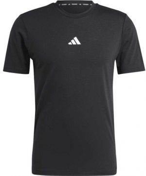 adidas WORK OUT LOGO TEE Pánske športové tričko, čierna, veľkosť XXL