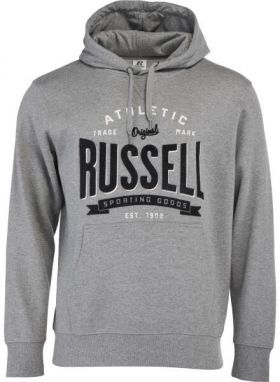 Russell Athletic SWEATSHIRT M Pánska mikina, sivá, veľkosť XXXL