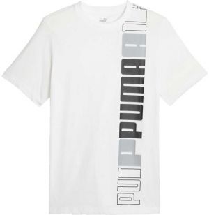 Puma ESSENTIALS + LOGO LAB TEE Pánske tričko, biela, veľkosť