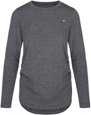 LOAP BAXANA Dámske tričko, tmavo sivá, veľkosť