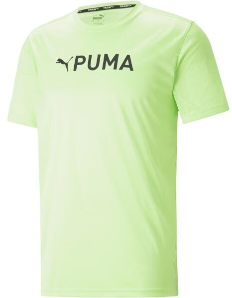 Puma FIT LOGO TEE - CF GRAPHIC Pánske športové tričko, svetlo zelená, veľkosť XXL