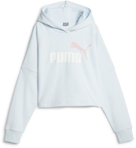 Puma ESSENTIALSENTIALS LOGO HOODIE Dievčenská mikina, svetlomodrá, veľkosť