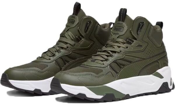 Puma TRINITY MID HYBRID Pánska voľnočasová obuv, khaki, veľkosť 41