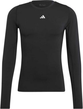 adidas TECHFIT LONG SLEEVE TEE Pánske tričko, čierna, veľkosť